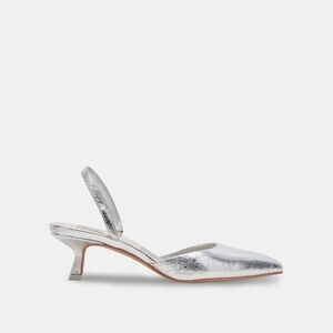 Dolce Vita Corsa Silver Slingback Heels